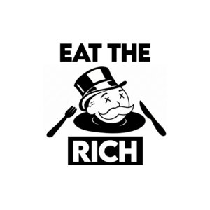 Lot de 50 stickers Eat the rich