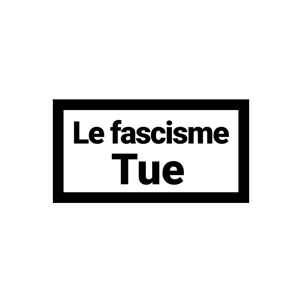 Lot de 50 stickers Le fascisme Tue